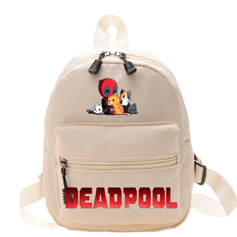 Tas ransel wanita Superhero Deadpool, tas punggung wanita, tas sekolah kapasitas besar, populer, sederhana, Multifungsi, kartun, ransel keren 2024