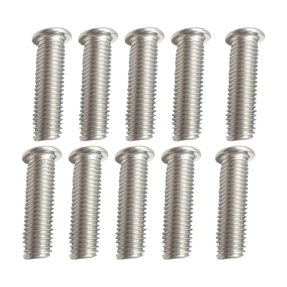 

100pcs Aluminum Weld Studs Sheet Metal Fasteners For Auto Repair Durable Smooth Edge Design Silver Coated Rivet Tools