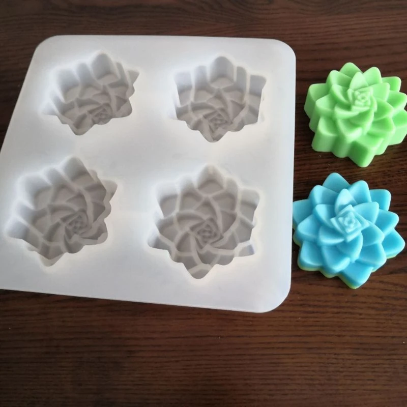 Succulents Plant Epoxy Resin Mold Handmade DIY Craft Plaster Soap Silicone Mould Drop shipping