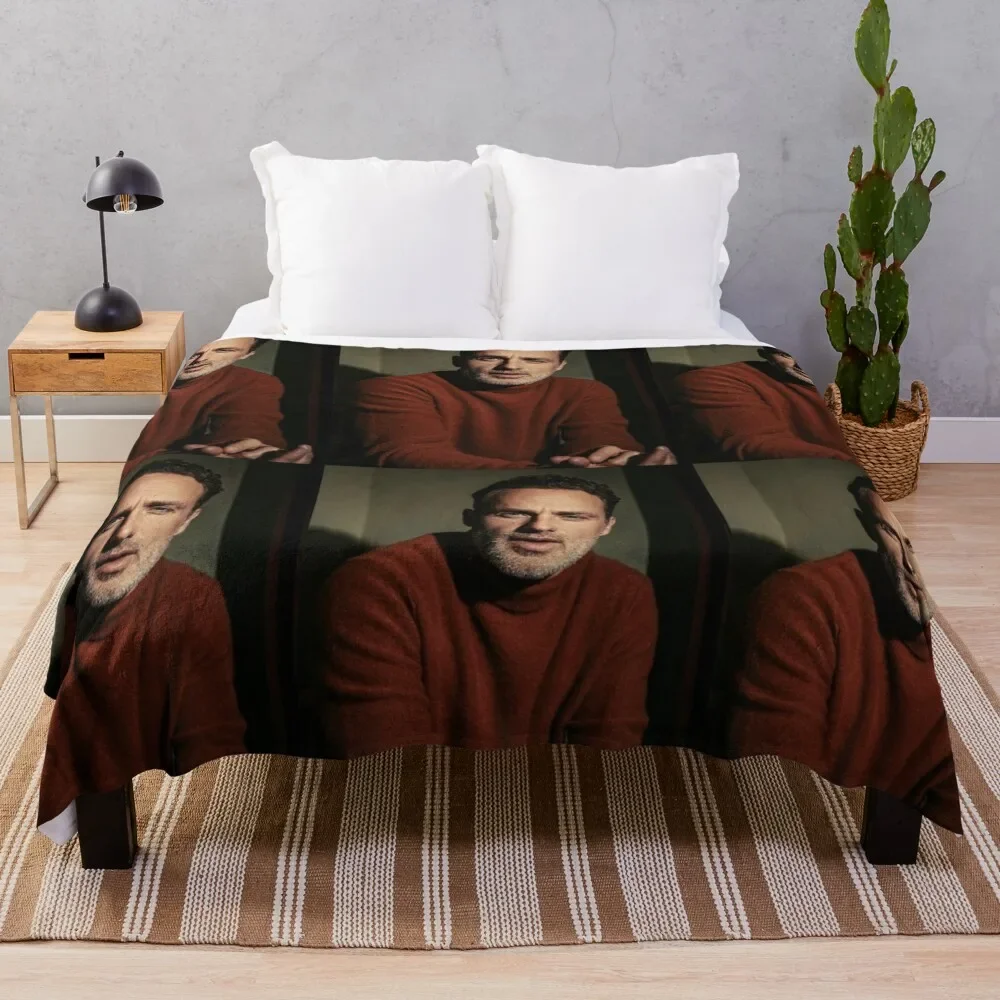 

Andrew Lincoln Throw Blanket Easy Care Comfortable Blanket for Couch