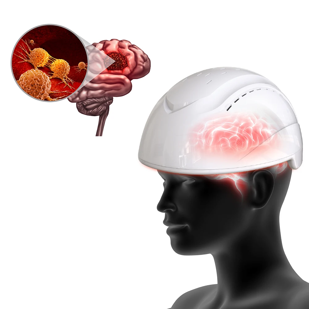 Medical photobiomodulation device photodynamic  cap for brain therapy