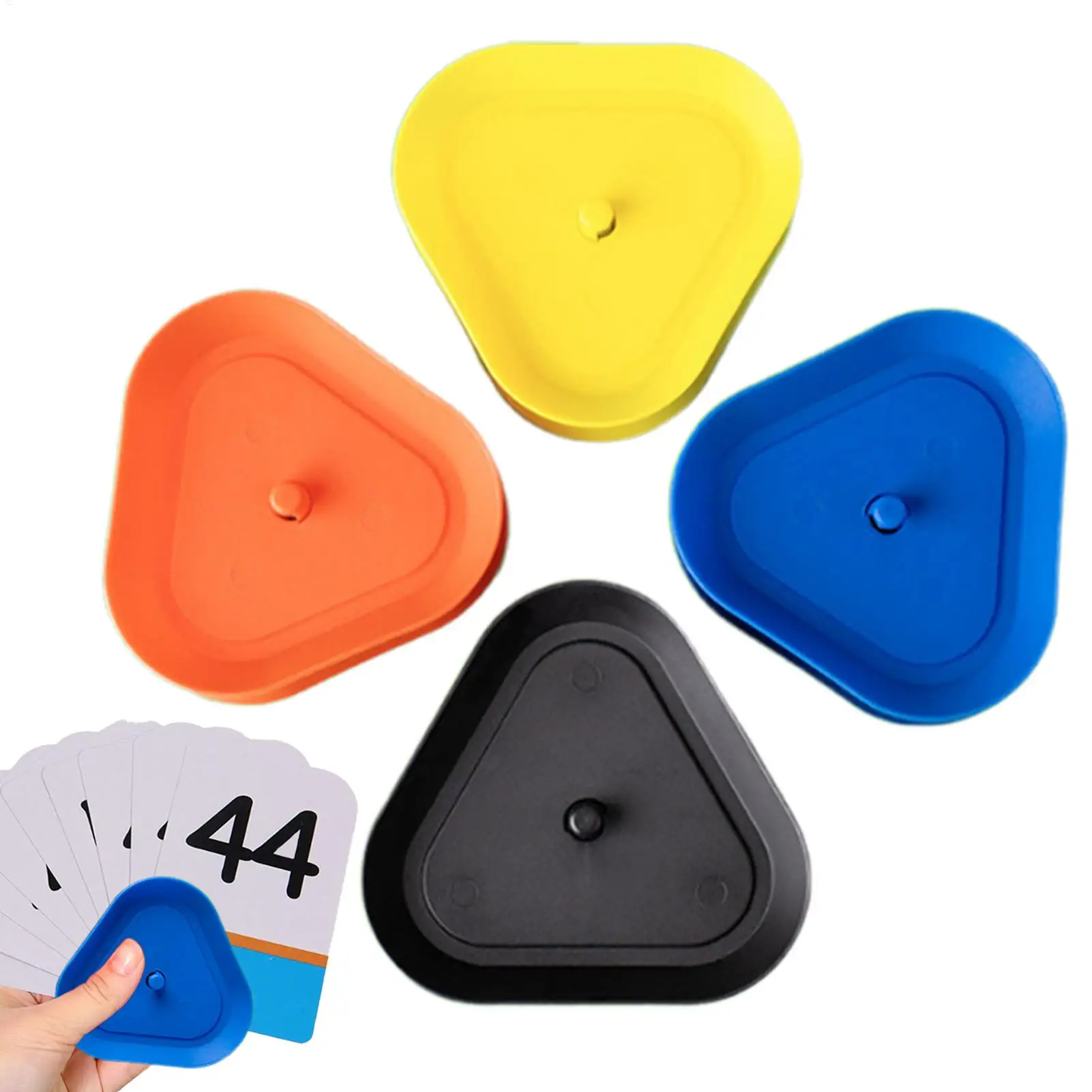 

Треугольный держатель для игральных карт Покерный поднос Держатель для карт из 4 предметов Компактная гладкая треугольная настольная подставка для семьи, взрослых, подростков, дома