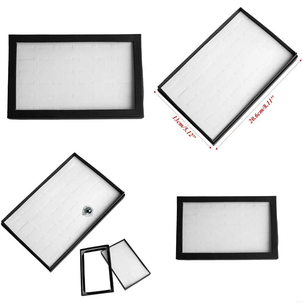 

91AF Jewellery Display Storage Box Tray for Case Holder Earring Stand 36 Sl