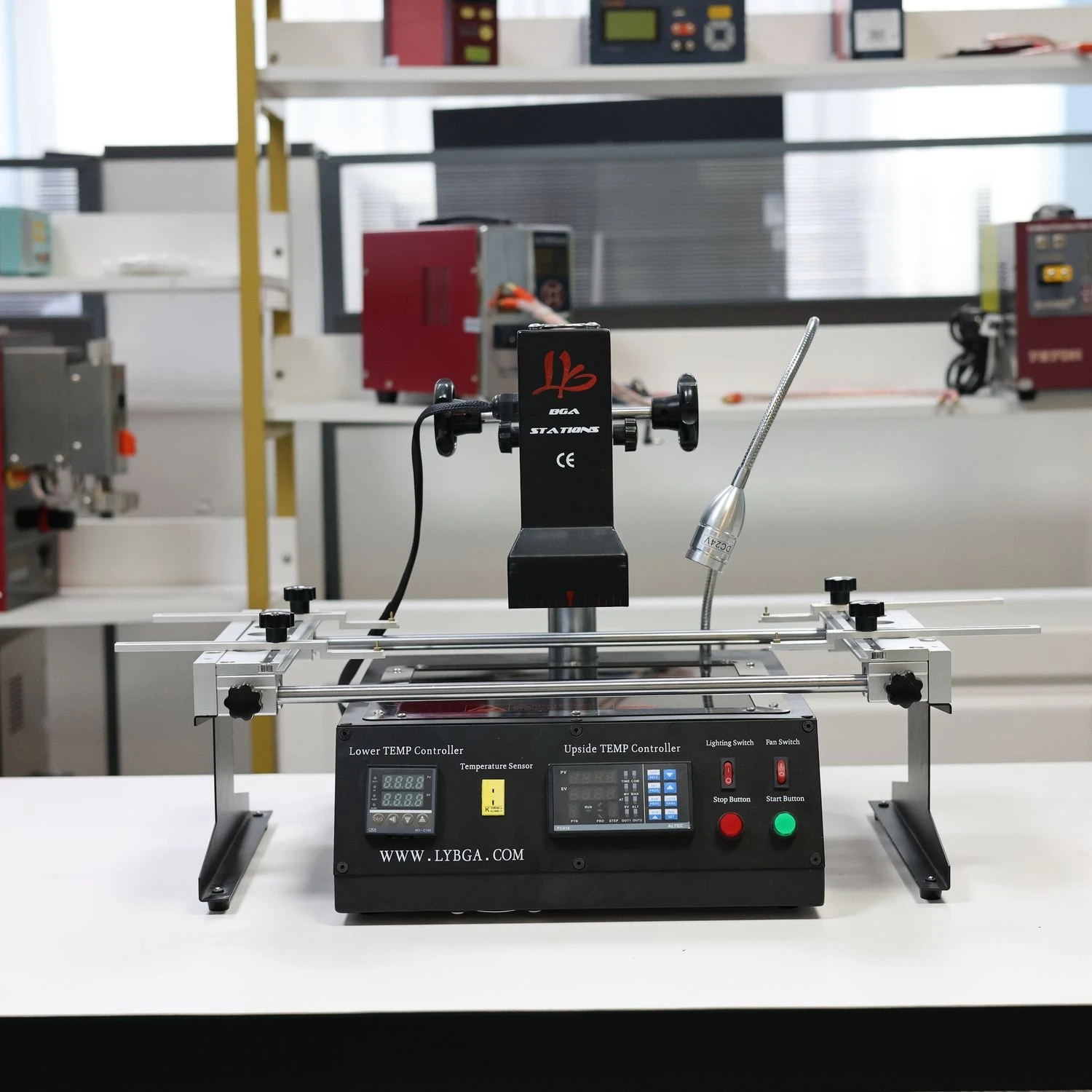 IR6500 Stazione di rilavorazione BGA Sistema di saldatore a saldare Controllo della temperatura ad anello chiuso con cavo USB per la riparazione della saldatura
