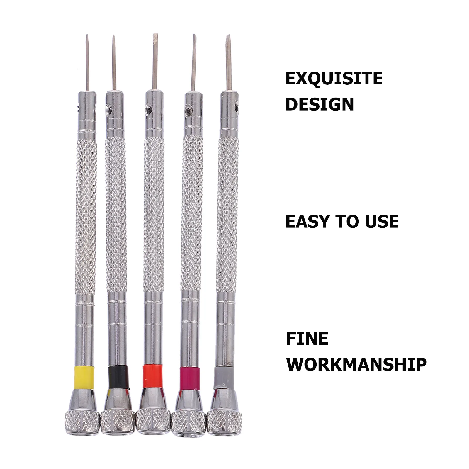 

5 Pcs Screwdriver Sets Carbon Tools Slotted Tip Precision Screwdriver For Electronics Watch Jewelry