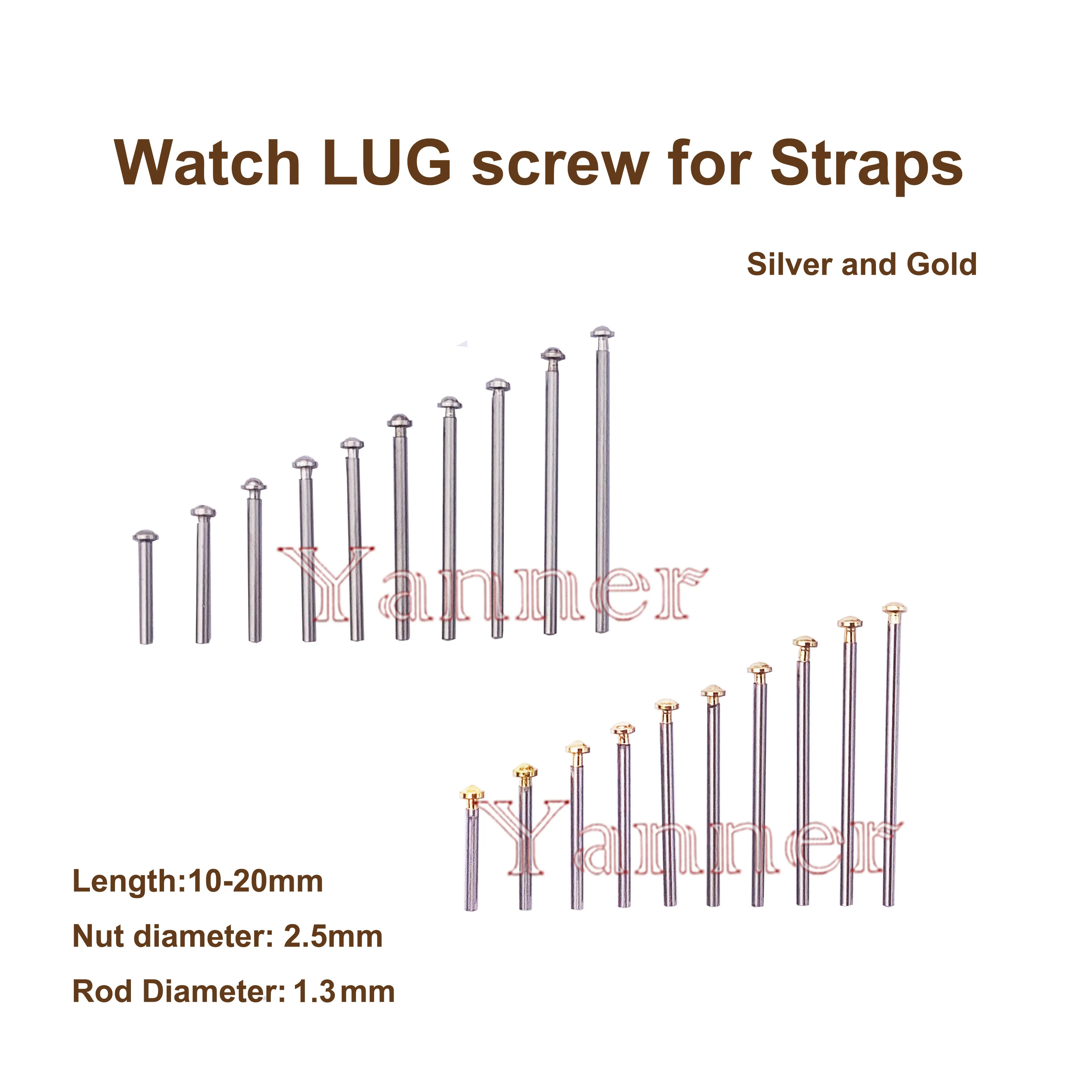 10 Size Stainless Steel Watch Band Spring Bar Strap Link Pins Repair Tool -- Watch Lug Screw 10 - 28mm