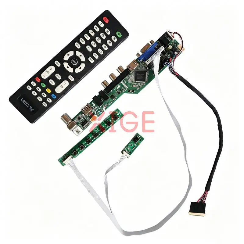 Controller Board Fit LP133WD1 LP133WD2 CLAA133UA01 N133FGE Laptop Monitor Panel 40Pin LVDS 1600x900 1600*900 HDMI+VGA+AV+USB Kit