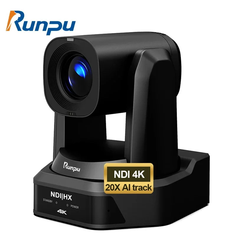 2026 Studio Equipment 4K PTZ NDI HX POE 20X Camera SDI HD MI USB VMix OBS IP Joystick HD Video Conference Camera