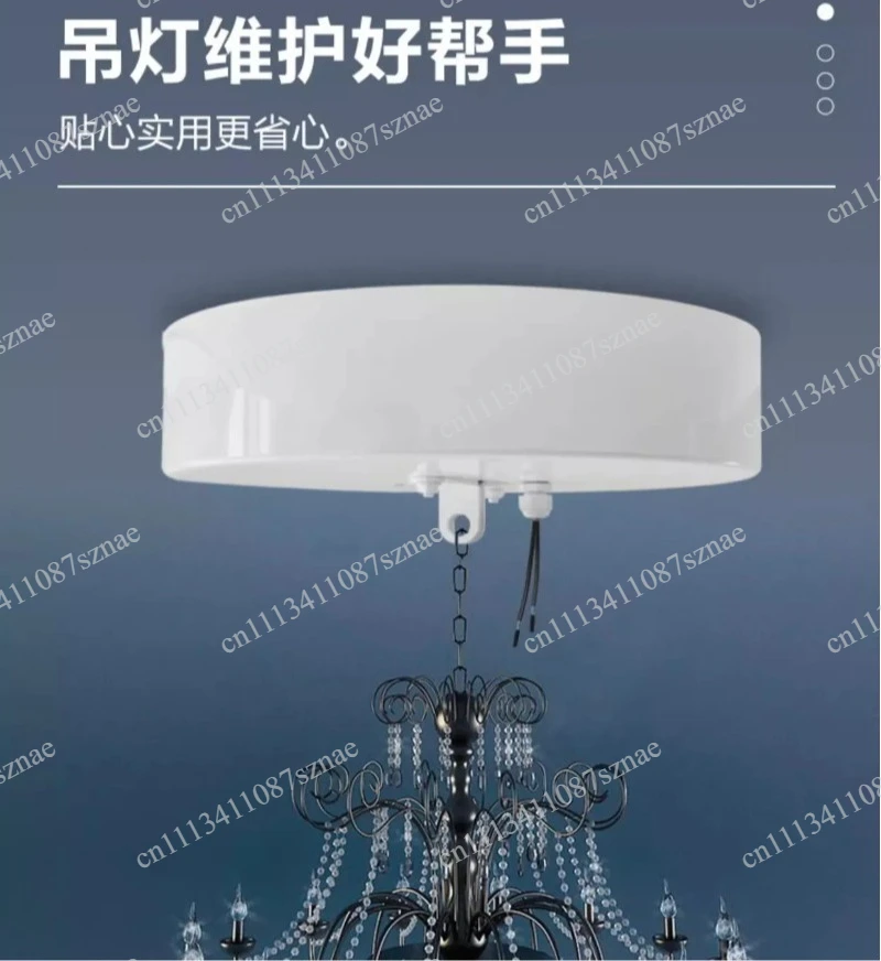 Electric Remote Control Chandelier Lift for Villa Living Room, Crystal Lift for Hotel Banquet, Exhibition Hall, Private Club