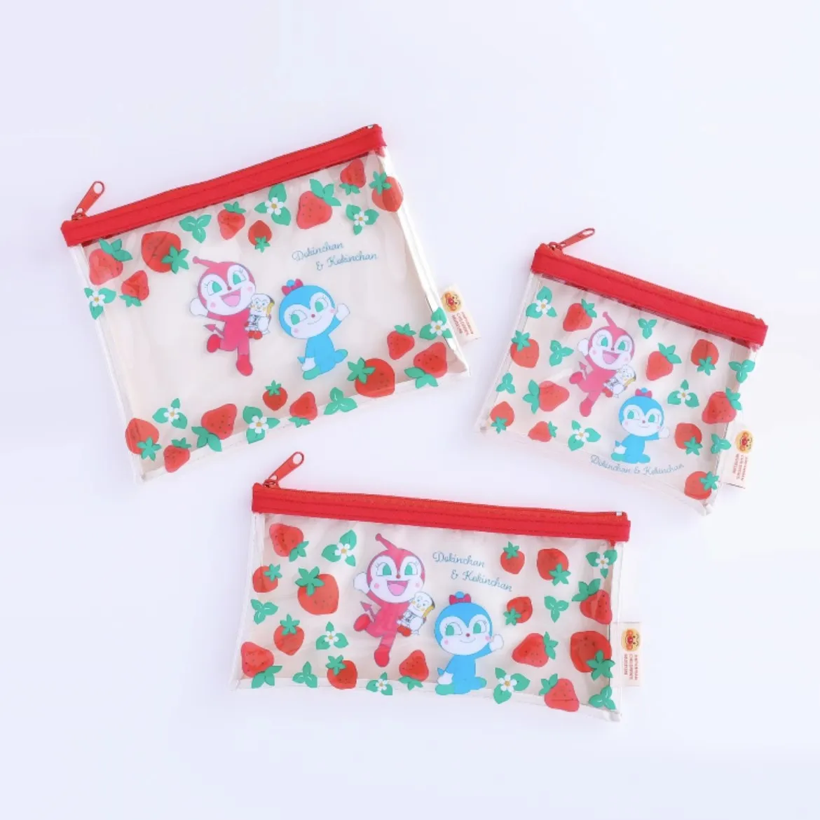 

Новый милый аниме Анпанман Клубничный чехол для девочек из ПВХ, сумки-карандаши, женский косметичка, кошелек для монет