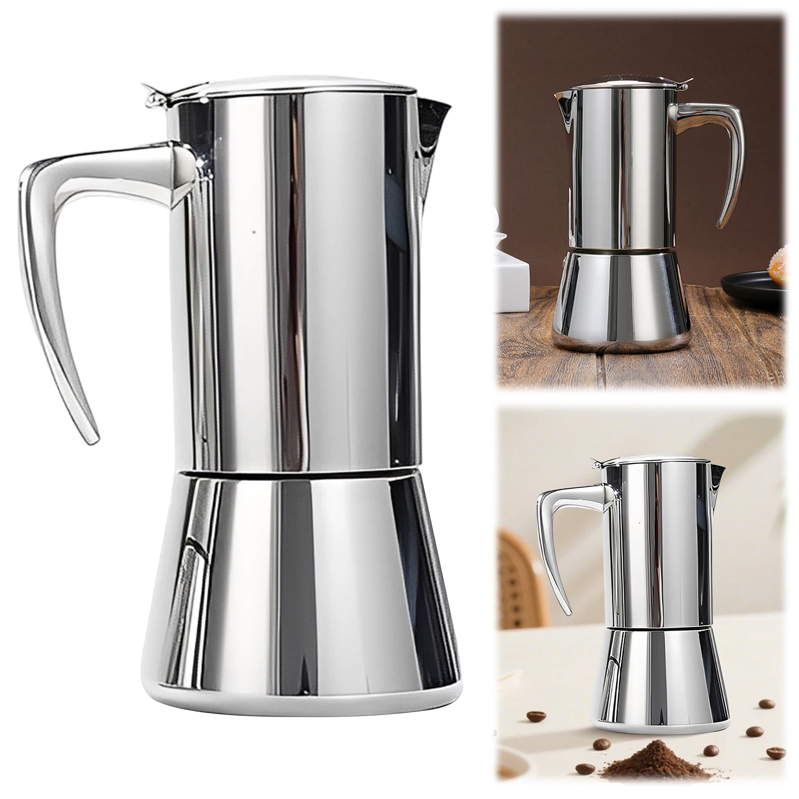 ماكينة صنع الاسبريسو 300 مللي/200 مللي مع تصميم دورق القهوة ماكينة صنع القهوة وعاء الاسبريسو مناسبة لموقد الغاز اليوناني #6