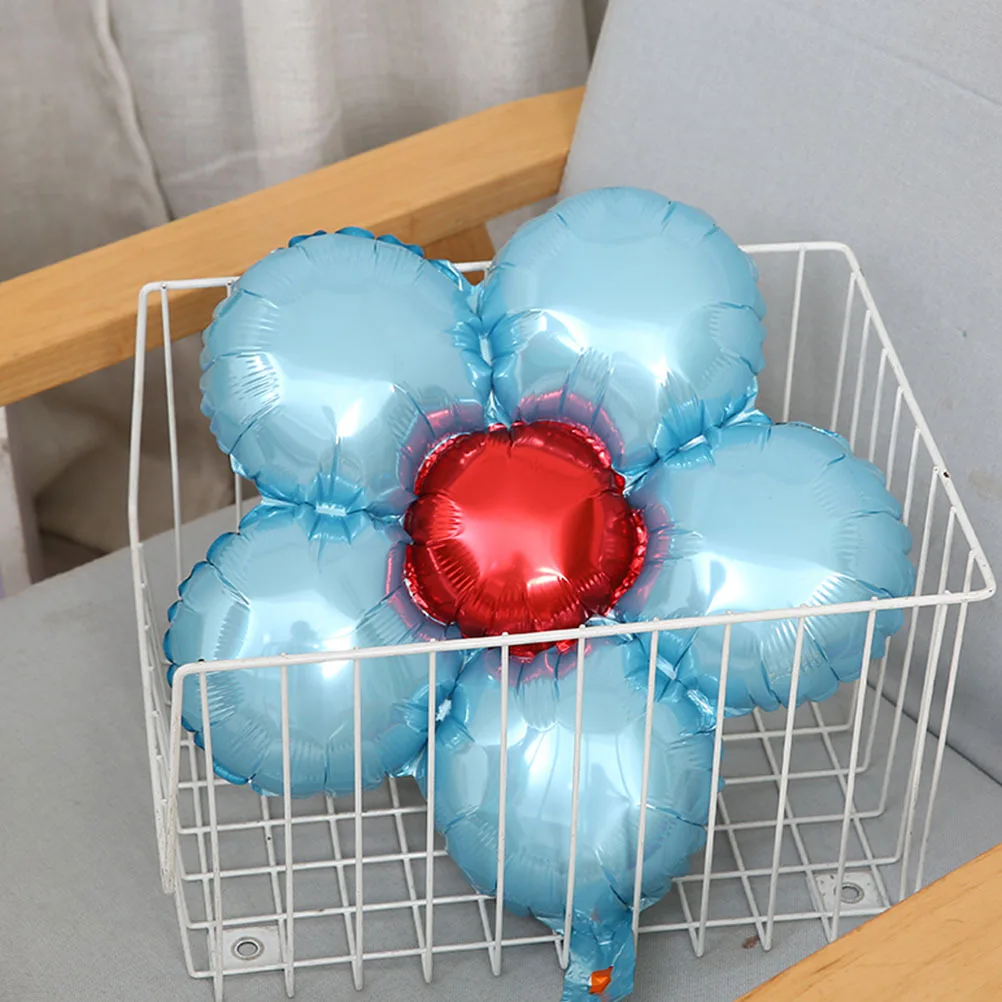 

10pcs Aluminium Foil Flower Balloons Reusable Air Tight For Party Wedding Festival Decoration Floral Shaped Balloon