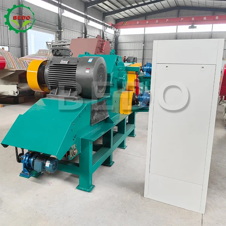 3-5t Industrial Wood Sawdust Making Chipper Machine Wood powder Crusher Wood logs shredder to producing sawdust