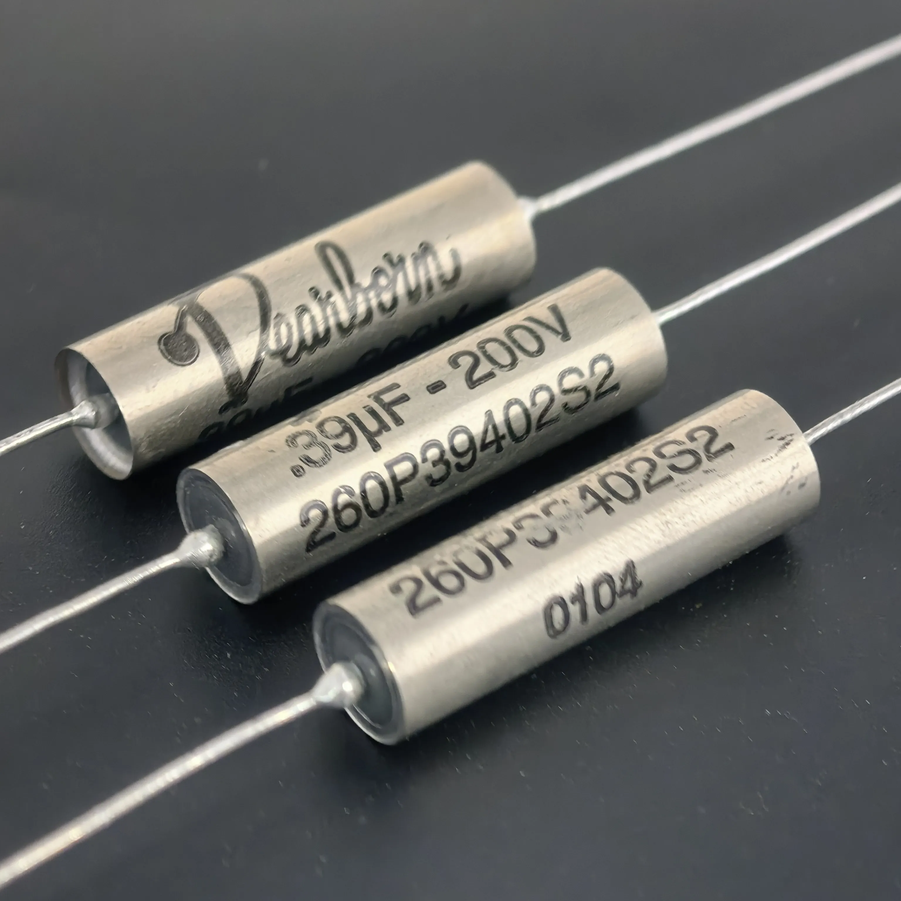 American 0.39UF 200V 260P39402 Copper-pin Oil-immersed Coupling Stepless Capacitor