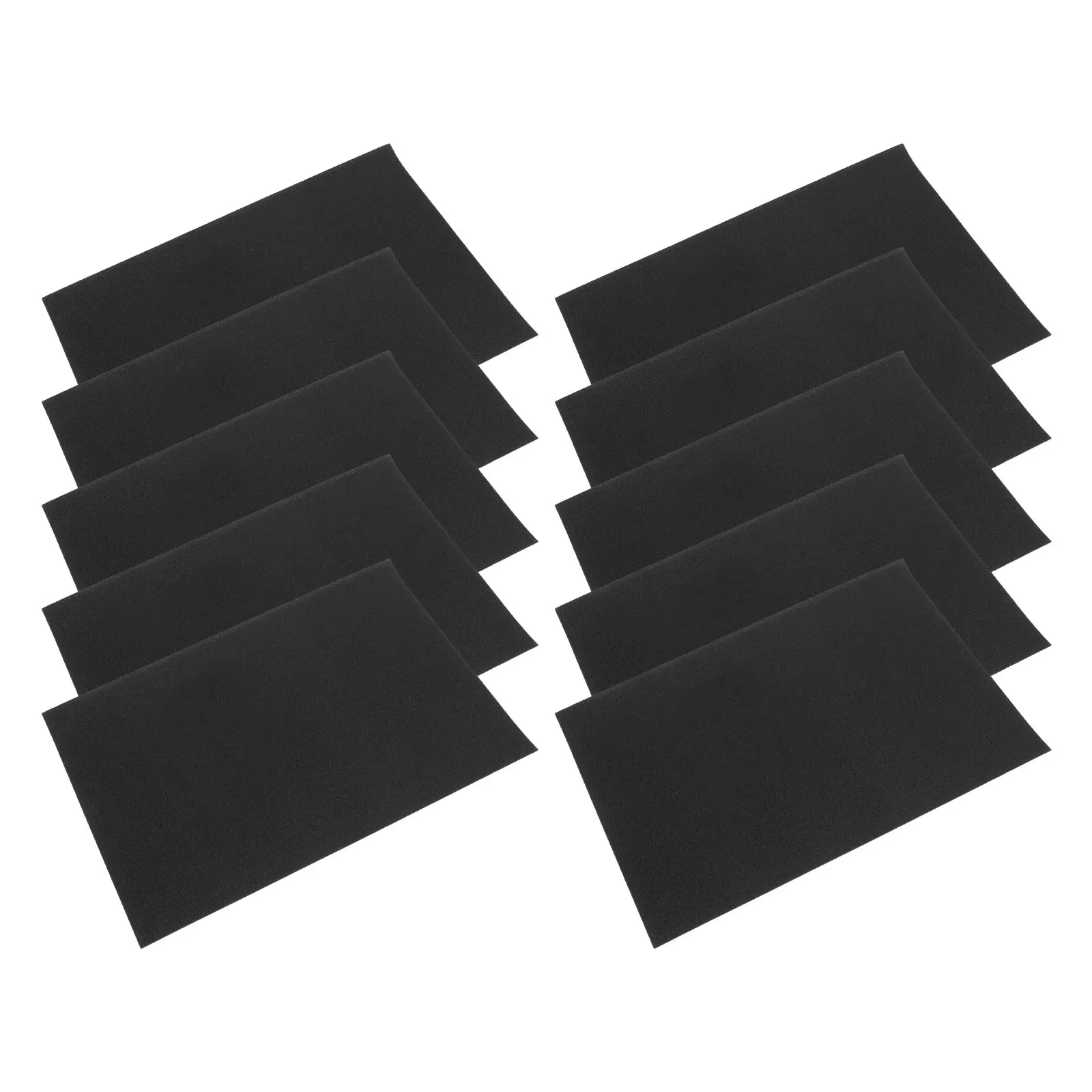 10Pcs Black Sandpaper Cardstock for Art Craft Paper Oil Painting Graffiti DIY Scrapbook Wrapping Sheets Black Pastel Paper