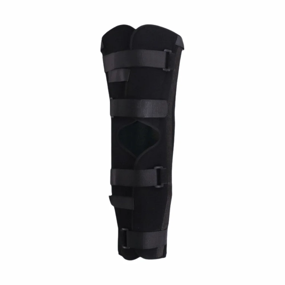 Adjustable Knee Immobilizer Breathable Wear-resistant Leg Splint Steel Plate Support Three Panel Leg Support Fracture Recovery
