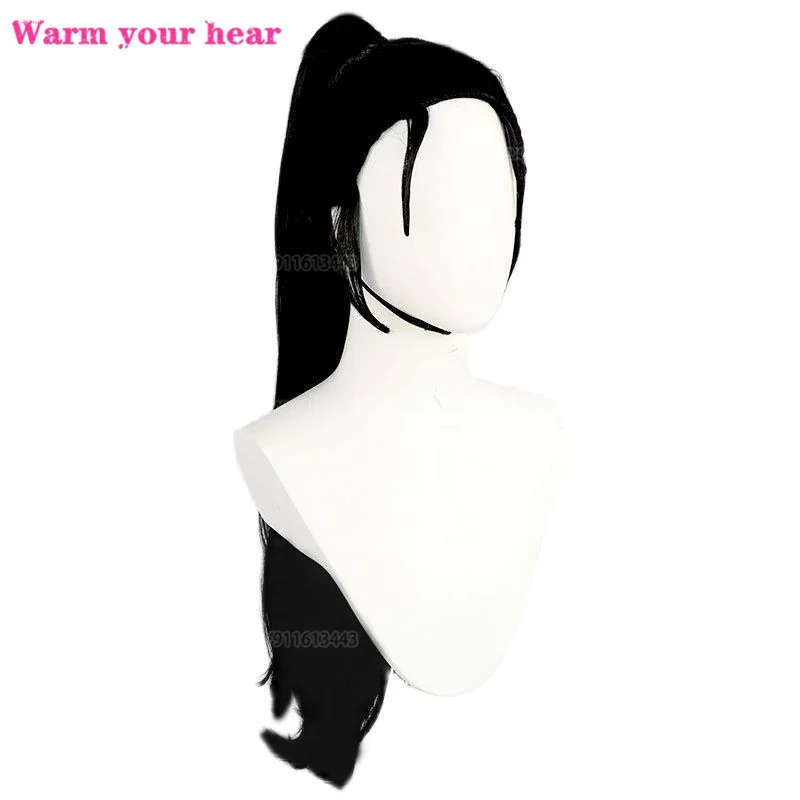 شعر مستعار تأثيري Hinatsuru Makio Suma ، Uzui Tengen 3 زوجة ، شعر مستعار اصطناعي للفتيات ، مقاومة للحرارة ، هالوين ، غطاء مجاني