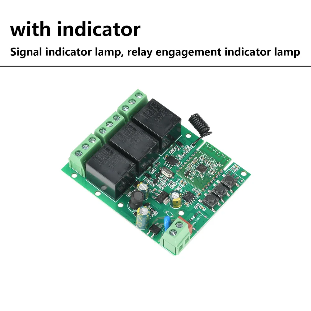433mhz 3 canais jog avançando auto-travamento wifi bluetooth-compatível relé sem fio interruptor de casa inteligente ac 90-260v/DC5V-32V