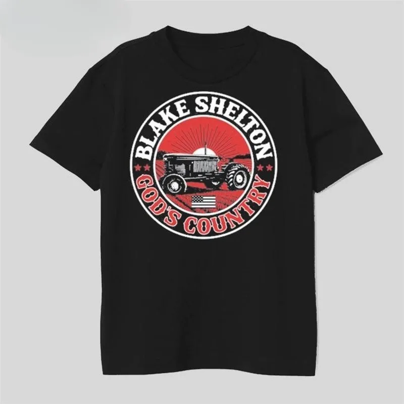 Blake Shelton Merch T-shirt Men Short Sleeve Tee Unisex Tops Clothes Causal Female Y2K Tops