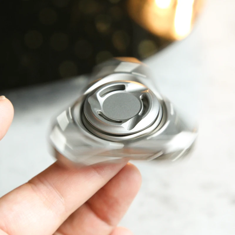 Hellhound EDC acier inoxydable mécanique armure ouverte Gyroscope du bout des doigts bureau soulagement du stress jouets Fidget Spinner jouet de bureau