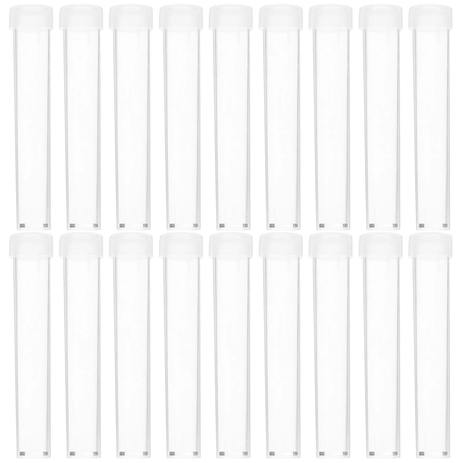 

25 Pcs Mini Jars with Lids Test Tube Storage Clear Sewing Kit Transparent Tubes