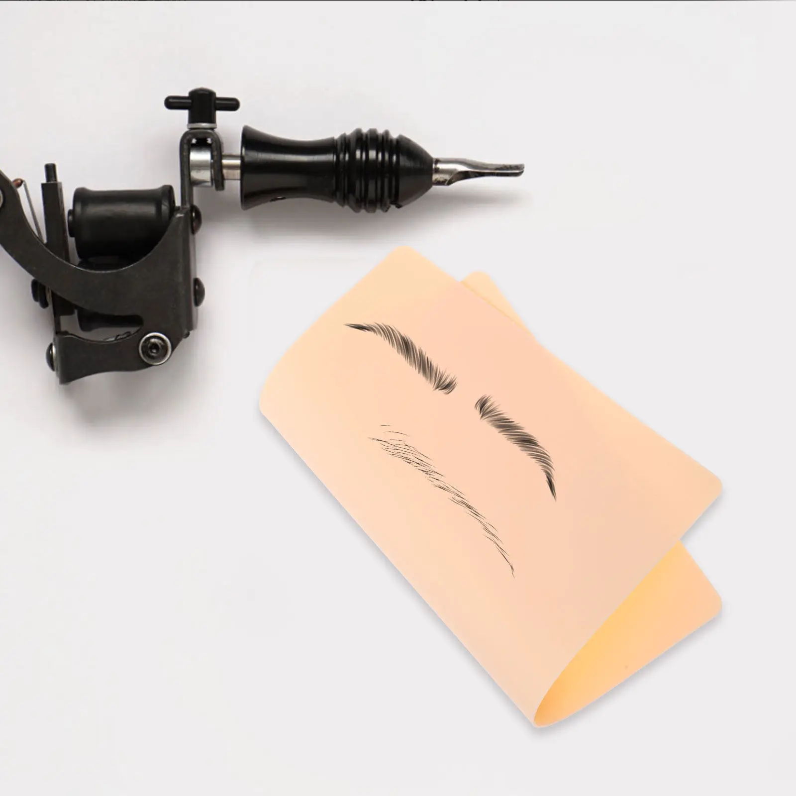 

15Pcs Silicone Tattoo Practice Skin Realistic Blank Makeup Practice Tool Sheets for Tattooing Eyebrow Embroidery Training