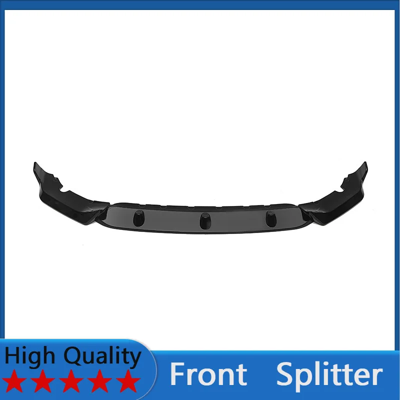 

For BMW X7 G07 2019-2022 Front Splitter Bumper Lips Spoiler Body Kit Accessories Black Warrior Style 3pcs