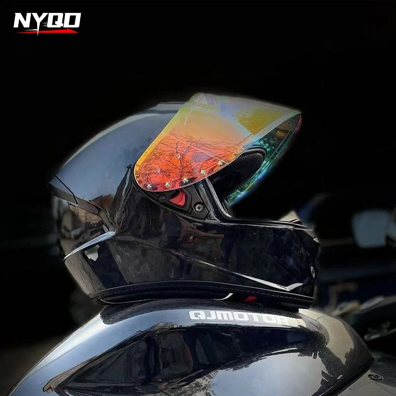 

Motorcycle helmet racing full face scooter all season universal racing guarantee travel