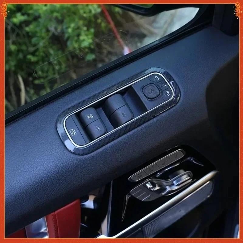 

For Mercedes-Benz G-Class W464 Real Dry Carbon Fiber 2019-23 Interior Lift Panel Trim Frame Decoration Modification Accessories