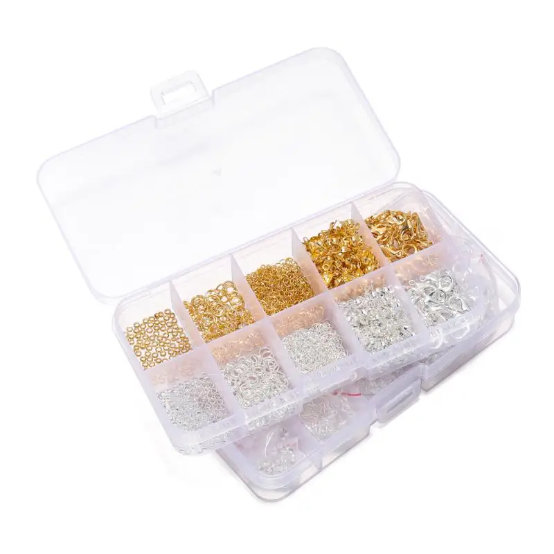 1260-teiliges Set für die Schmuckherstellung, Starter-Kit für Ohrringe, Halsketten, Bastelmaterial, DIY-Perlen, Schmuckzubehör, geeignet für Erwachsene und Anfänger. – Detail 4
