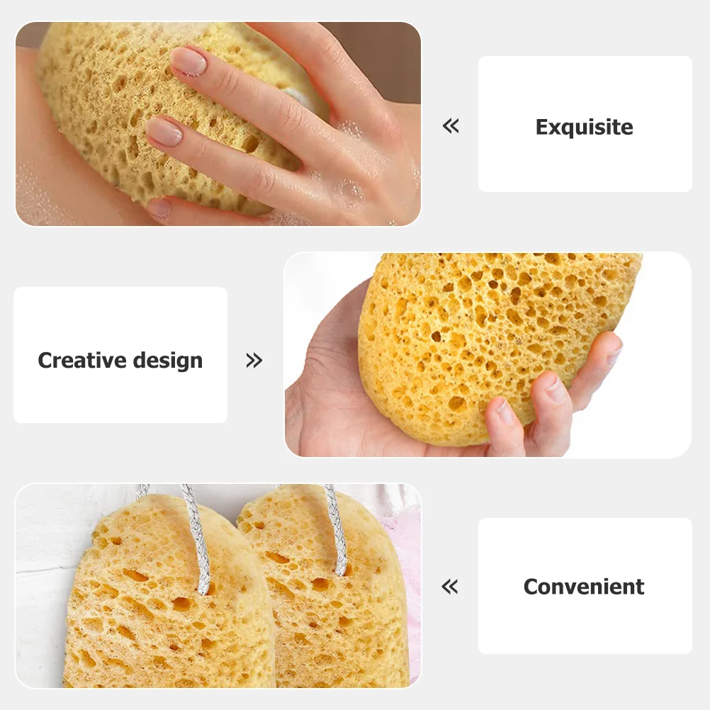 2 Pcs Bath Scrubbers Exfoliating Body Sponge Tool Baby Tub Towel Polyurethane Sponges for Shower Women Man Men\'s Wash