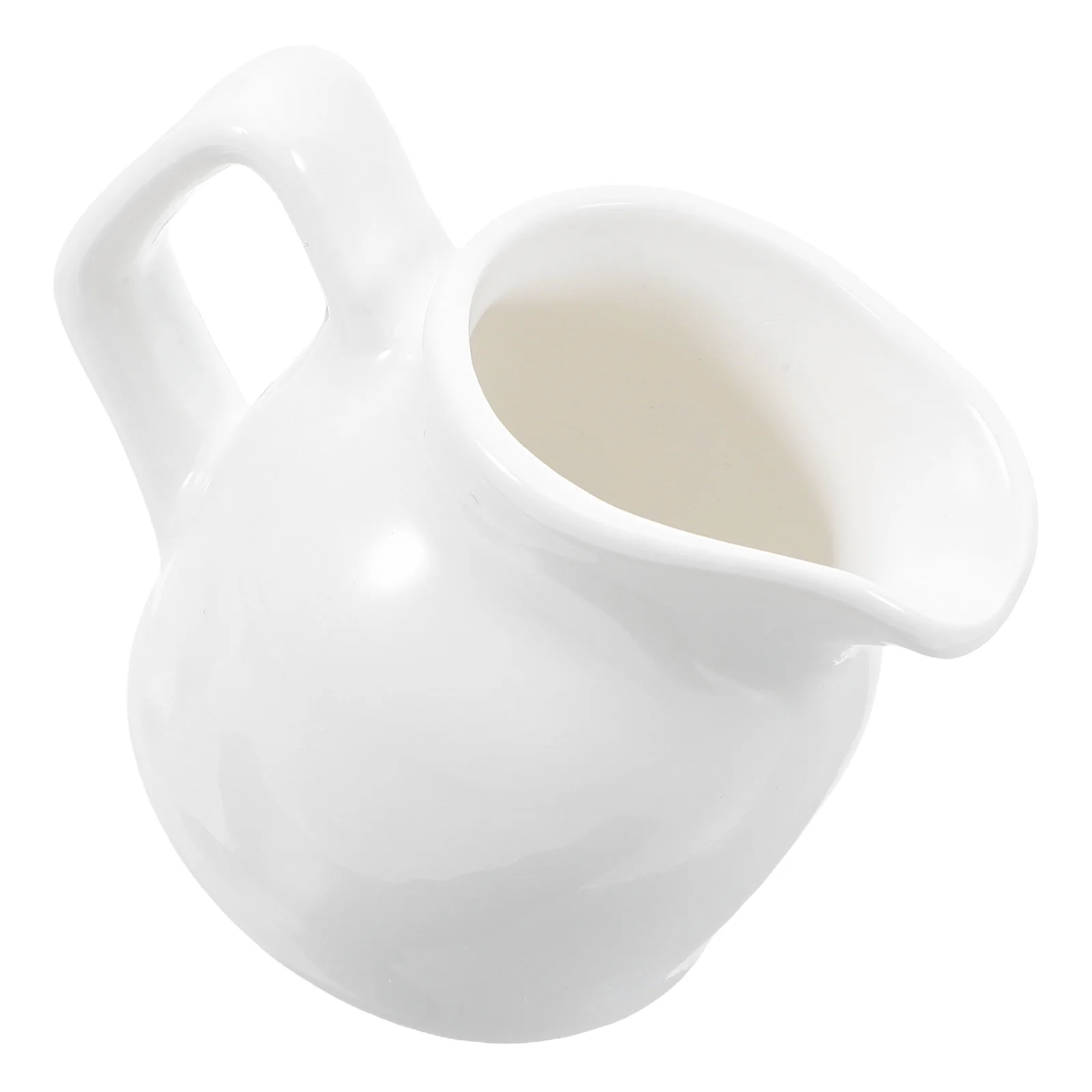 

Coffee Syrup Dispenser Sauce Ceramic Milk Pourer Pitcher Cup with Handle Condiment Cups Honey