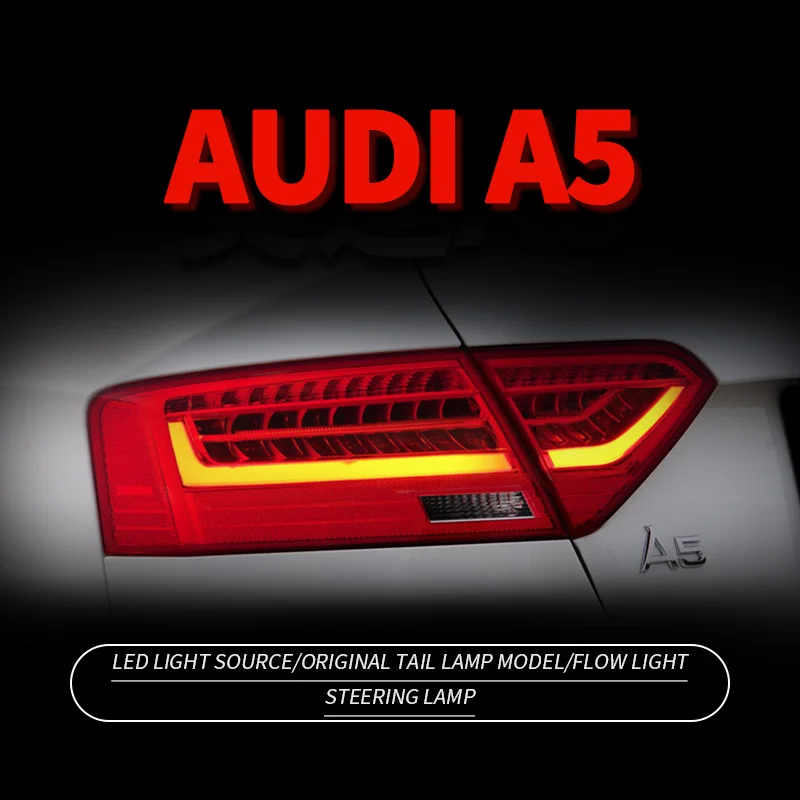 Taillight Assembly For Audi A5 2005-2016 LED Rear Lamp Brake Reverse Back Light blinker DRL Car Accessories