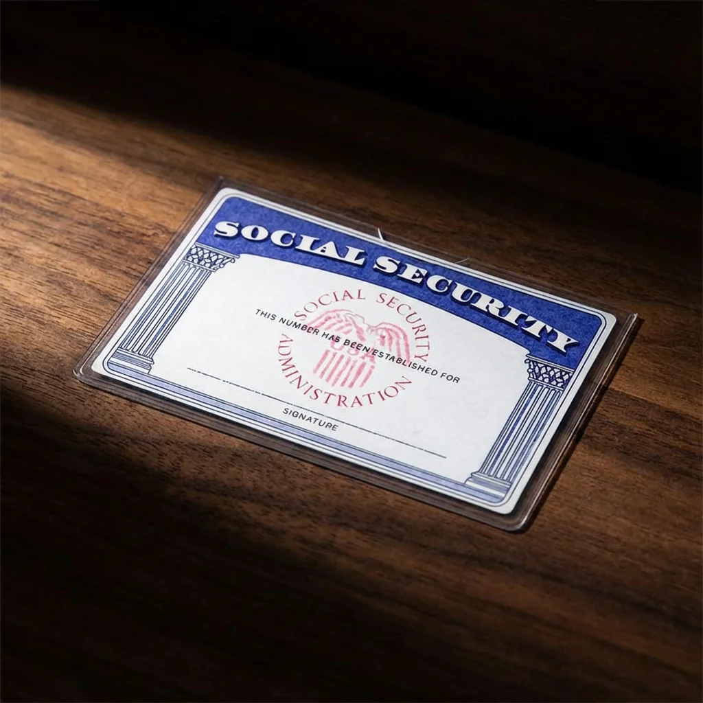 US Social Security Card Transparent Holder - Scratch-Resistant SS Card Protector Cozy Home Portable Card Sleeve