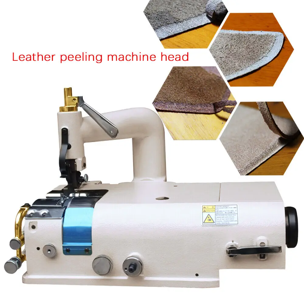 SM-801 1200RPM Industrial Leather Skiving Machine, Shovel Skiver Edge Flat Thinning Skin Cutter for Leather Shoes Gloves Belts