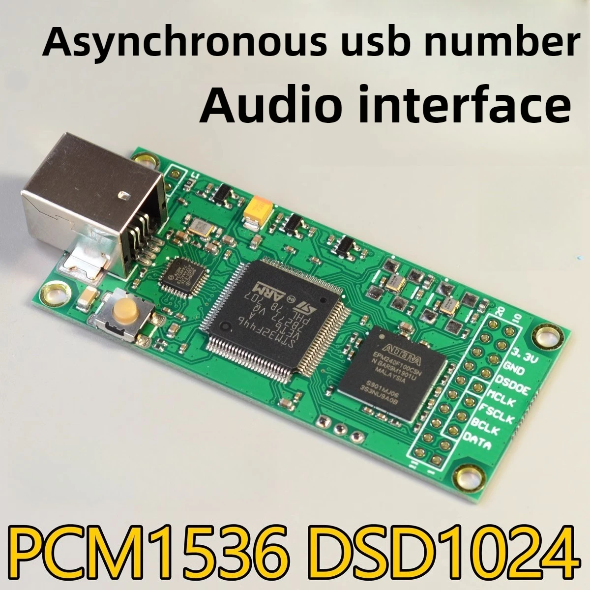 

USB Digital Interface PCM1536 DSD1024 Compatible with Amanero Italy U30