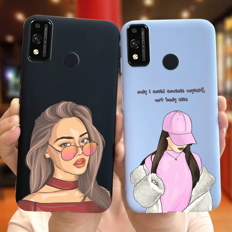 ل الشرف 9X لايت حافظة JSN-L21 لطيف الكرتون جراب هاتف سيليكون لينة الغطاء الخلفي ل الشرف 9X العالمي STK-LX1 فوندا Honor 9X لايت