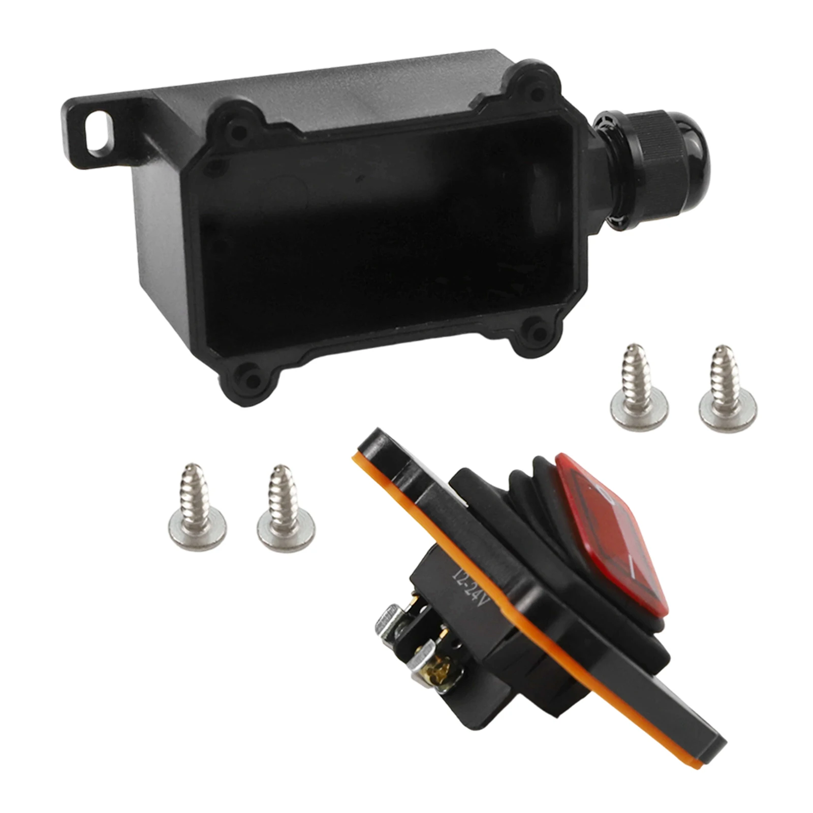 IP65 Sealed Rocker Switch Suitable for 12V 24V and 220V Single Phase Systems in Gardens Construction Zones and Utility Areas