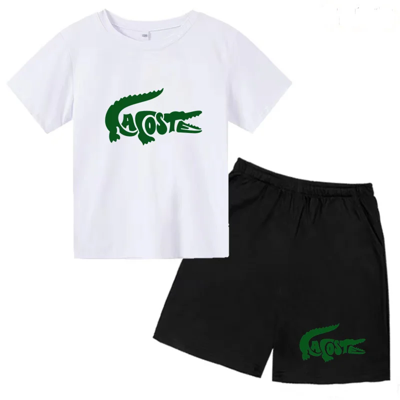 T-shirt de sport décontracté pour enfants, cadeau d'anniversaire pour garçons et filles, tout-petit de 3 à 12 ans, haut et short, phare 2P, marque de tendance charmante, jogging imbibé