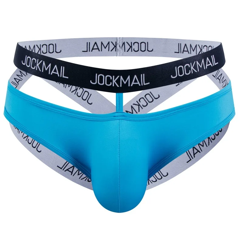 

Jockmail Mens Underwear Butt-lifting Sexy Thong Sheer Ice Silk Bondage Erotic Bandage Cutout Lingerie Ultra Hot Sissy Jockstrap