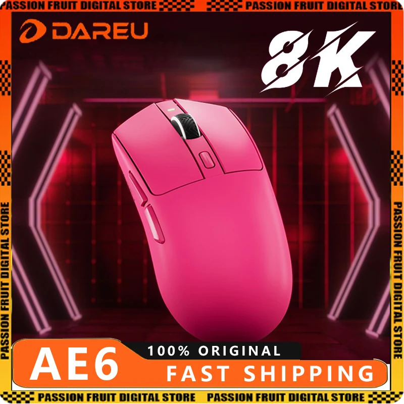 

DAREU AE6 Tri Mode Gaming Mouse PAW3950 8000hz 30000DPI 2.4G AMI Speed Lightweight Customize Wireless Mouse for PC Laptop Gift