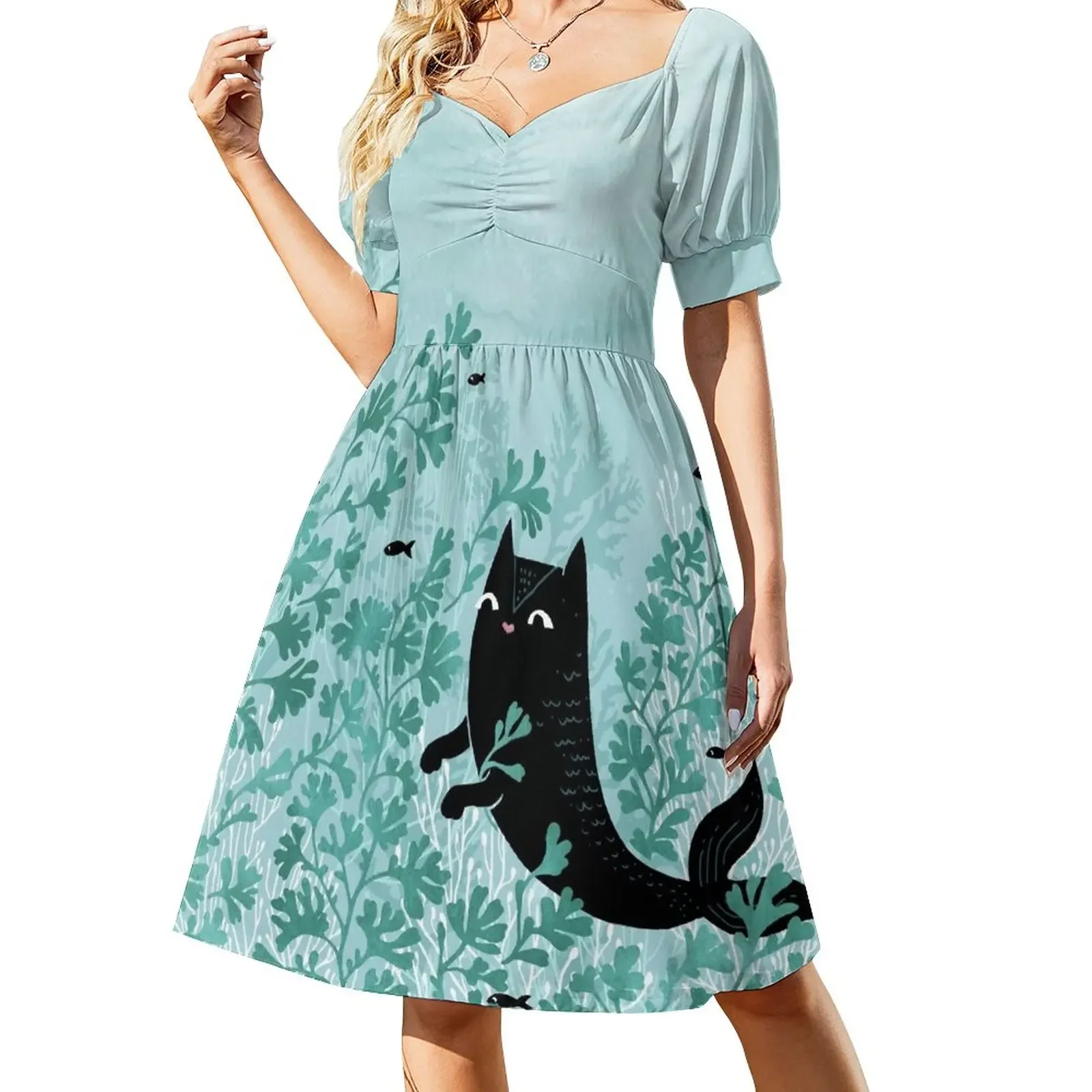 

Undersea (Mint Remix) Short-Sleeved Dress prom dresses dresses with long sleeves