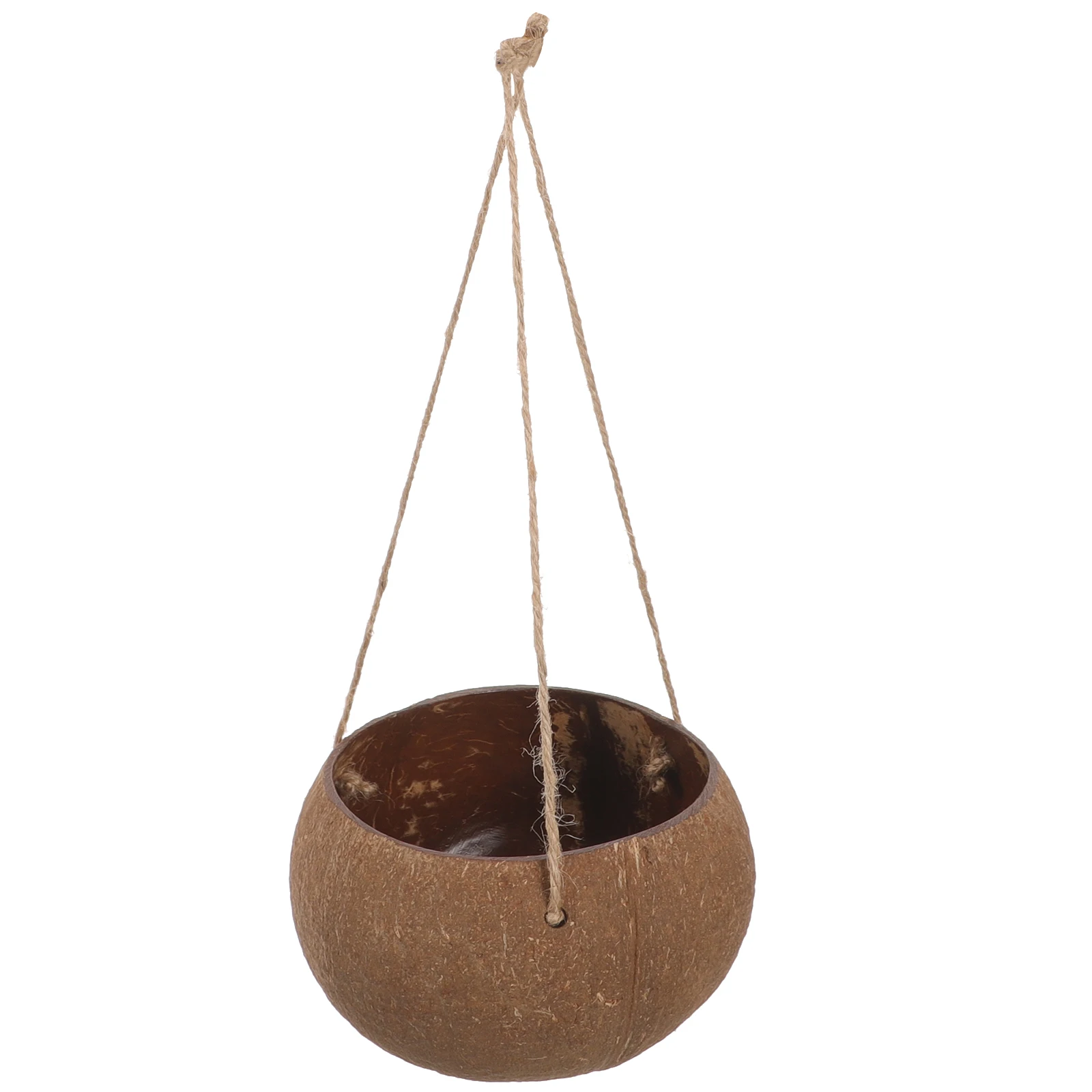 

Coconut Shell Hanging Flower Pot Large Indoor Plant Wall Basket Planter Baskets Home Decor Waterproof Natural Coconuts Hangers