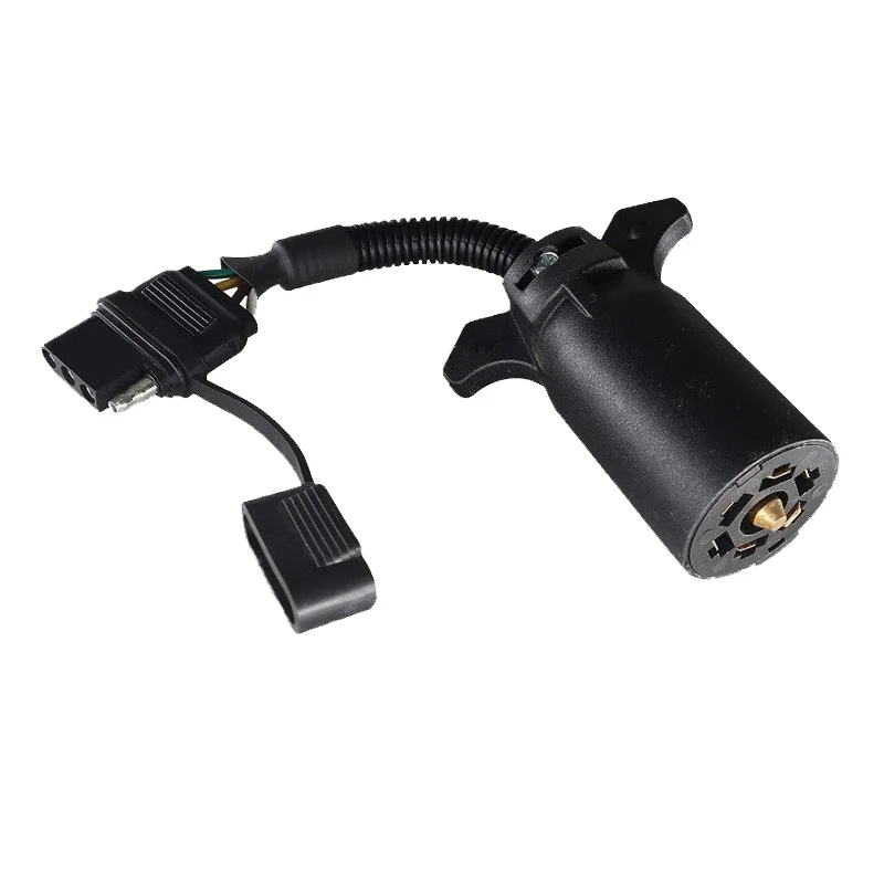 

Разъем жгута проводов прицепа США, однофункциональный адаптер проводки, 7-контактный на 4-контактный преобразовательный разъем