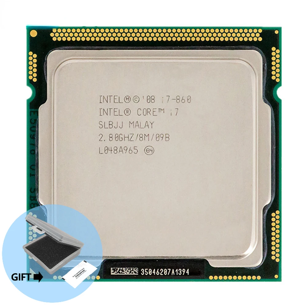 인텔 코어 i7-860 i7 860 2.8 GHz 쿼드 코어 8 스레드 CPU 프로세서, 8M 95W LGA 1156 컨택트, i7 870 판매