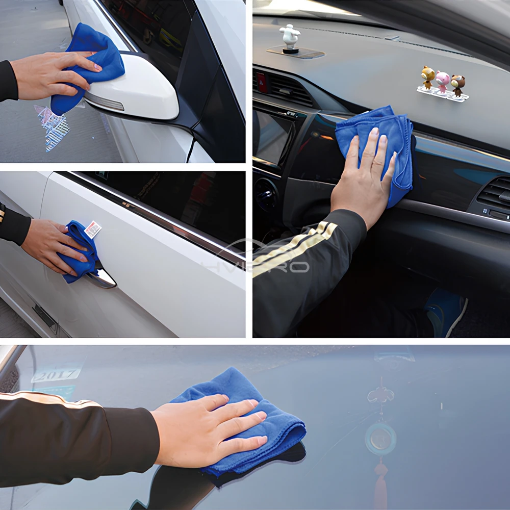 1/2/5/10pcs Auto Motorcycle Cleaning Care Wash Supplies Tools Car Paint Cleaner Absorbent Towel Thicken Microfiber Suede Cloth