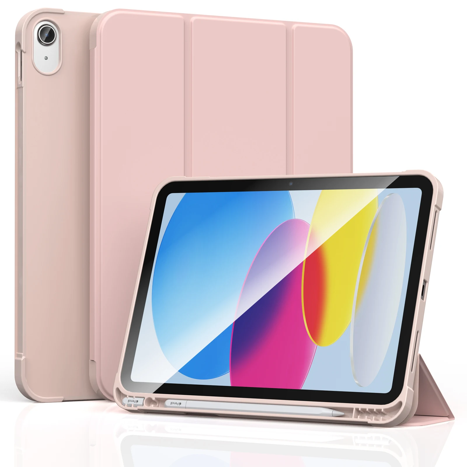 

Мягкий чехол из искусственной кожи для iPad (A16) 11-го поколения 11 в 2025 Защитный чехол для iPad 10-го поколения 10,9 дюйма 2022 Смарт-чехол с держателем для ручки