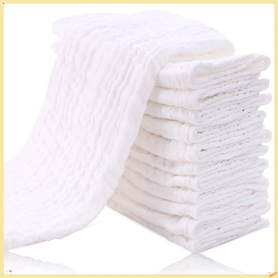 

12 упаковок муслиновых салфеток для отрыжки для малышей — ультрамягкие детские мочалки из 100% хлопка — большие, 20 на 10 дюймов