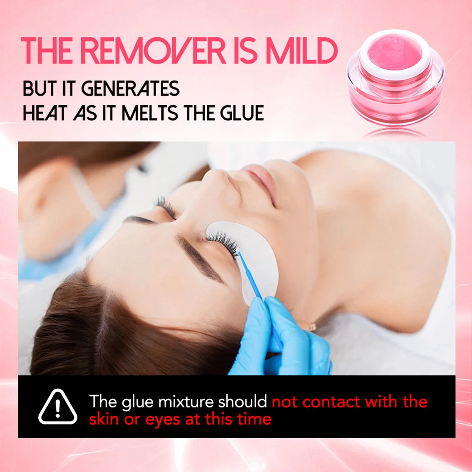 Krem do usuwania kleju do rzęs 5g Koreańskie profesjonalne narzędzia do makijażu Krem do usuwania kleju do przedłużania rzęs