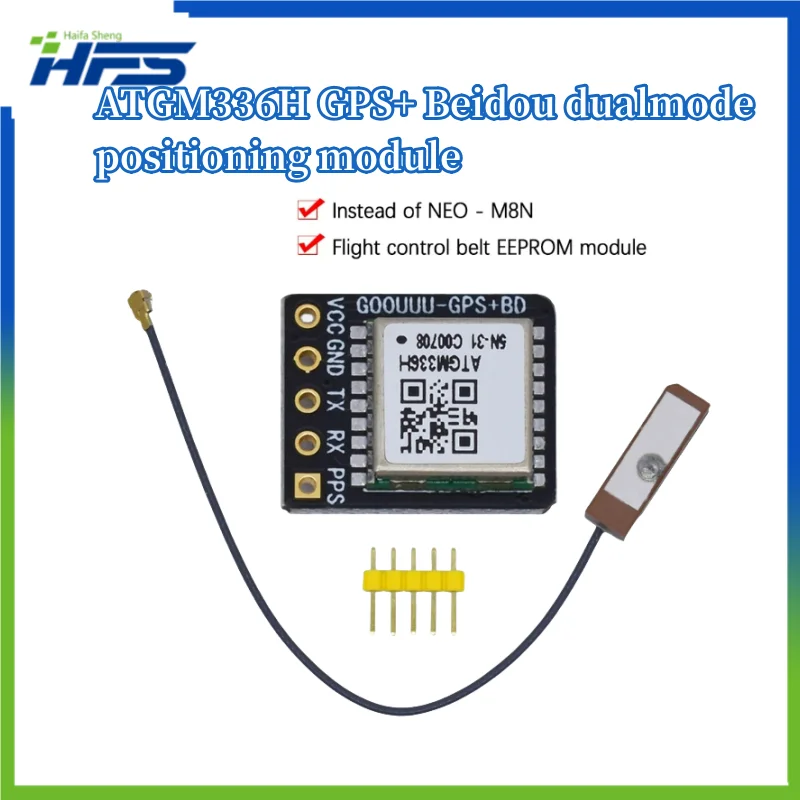 

Satellite Positioning Navigator for Arduino, GPS, BDS, Dual-Mode Module, Flight Control, ATGM336H Replacement, NEO-M8N, NEO-6M